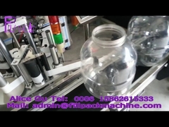 Αυτόματη μηχανή επικόλλησης ετικετών με κόλλα για μεγάλου μεγέθους στρογγυλά μπουκάλια