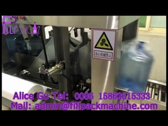 Μηχανή παραγωγής νερού 1000BPH Gallon με αυτόματη περιτύλιξη φιλμ