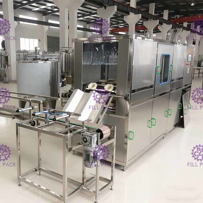 300BPH αυτόματο πλαστικό μπουκάλι 3 μηχανή κάλυψης πλήρωσης εμφιαλωμένου νερού γαλονιού 18.9L προμηθευτής