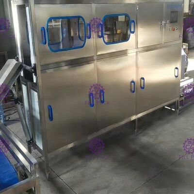 Αυτόματη σίτιση SUS 304 ανύψωσης γεμίζοντας γραμμή γαλονιού 120 BPH προμηθευτής