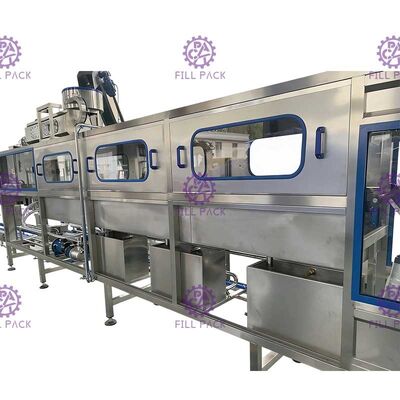 Ένας δρόμος 3 καθαρή πλύση νερού μηχανών πλήρωσης νερού μπουκαλιών γαλονιού 200BPH/γραμμών/μονάδων προμηθευτής