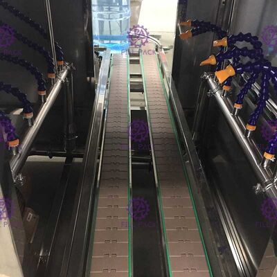 Διπλή γραμμή 300BPH κατόχων μπουκαλιών μηχανή πλήρωσης 3 γαλονιού προμηθευτής