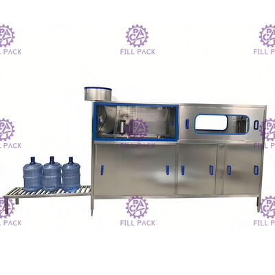 Καυτό αλκαλικό νερό που ξεπλένει τη γεμίζοντας γραμμή γαλονιού 120 BPH προμηθευτής