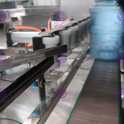 Γραμμικός τύπος εξωτερικό 0.55kw πλυντήριο μπουκαλιών 5 γαλονιού προμηθευτής