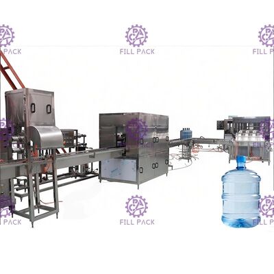 Γραμμικός τύπος εξωτερικό 0.55kw πλυντήριο μπουκαλιών 5 γαλονιού προμηθευτής