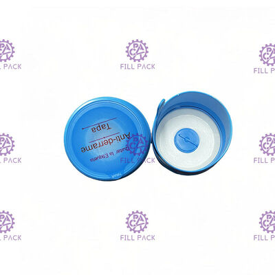 Ενός κομματιού καθαρός κάδος 55mm νερού ΚΑΠ μπουκαλιών γαλονιού pe με τις προσαρμοσμένες ετικέτες προμηθευτής