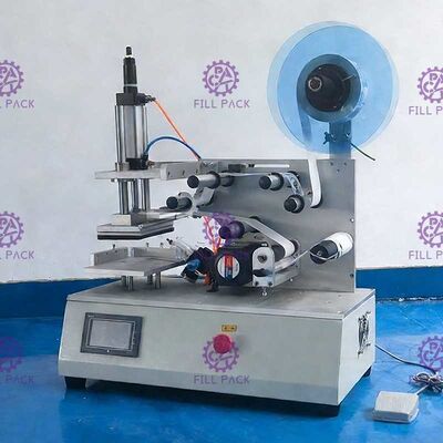 Ημιαυτόματος τετραγωνικός επίπεδος Labeller μπουκαλιών βάζων ενιαίος δευτερεύων ή διπλός εξοπλισμός μηχανών μαρκαρίσματος αυτοκόλλητων ετικεττών πλευρών συγκολλητικός προμηθευτής