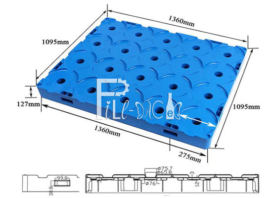 HDPE αναλώσιμα εργοστασίου νερού γαλονιού παλετών μπουκαλιών προμηθευτής