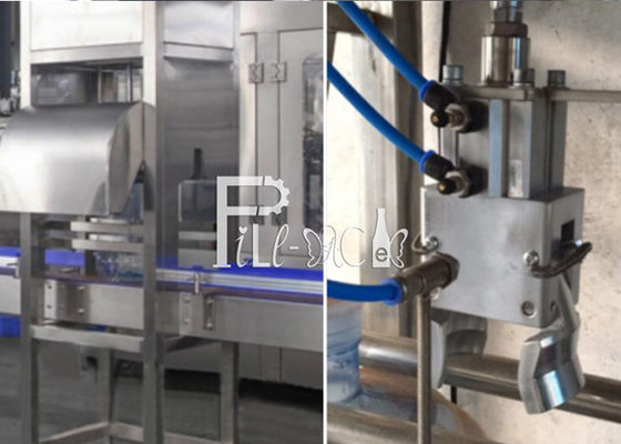 20 μεταλλικό νερό SUS304 μπουκαλιών Λ γεμίζοντας γραμμή 3 γαλονιού προμηθευτής