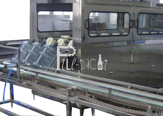 20 μεταλλικό νερό SUS304 μπουκαλιών Λ γεμίζοντας γραμμή 3 γαλονιού προμηθευτής