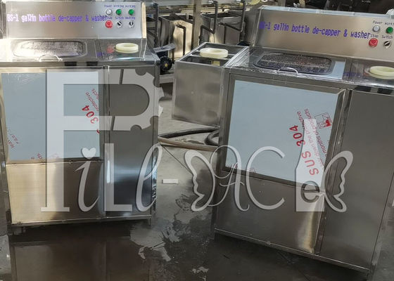 Semiauto 250BPH Decapper μπουκαλιών 5 γαλονιού πλυντήριο προμηθευτής