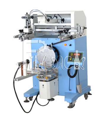 Labeller μπουκαλιών εκτύπωσης οθόνης μεταξιού Semiauto περιστροφική ανίχνευση Photoelectricity για το μπουκάλι 20l προμηθευτής