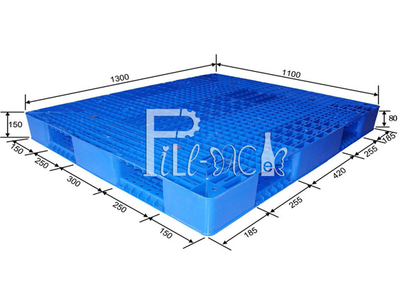 Διπλός HDPE πλευρών μεγάλος Stackable αντιστρέψιμος παλετών γαλονιού ανακυκλωμένος νερό πλαστικός προμηθευτής