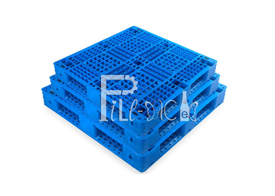 Διπλός HDPE πλευρών μεγάλος Stackable αντιστρέψιμος παλετών γαλονιού ανακυκλωμένος νερό πλαστικός προμηθευτής