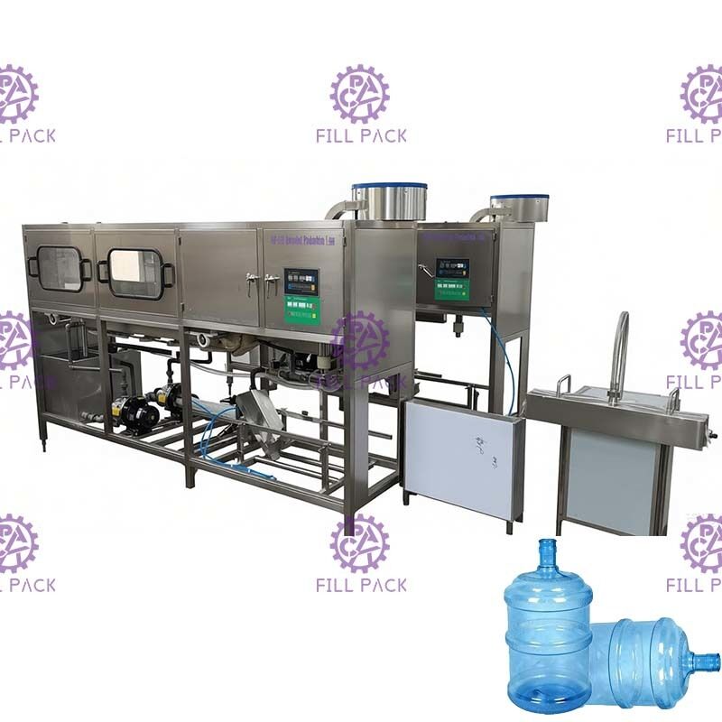 Qgf-100 αυτόματα 120 Bph εμφιαλώνοντας γραμμή 5 γαλονιού/μηχανή/σύστημα προμηθευτής