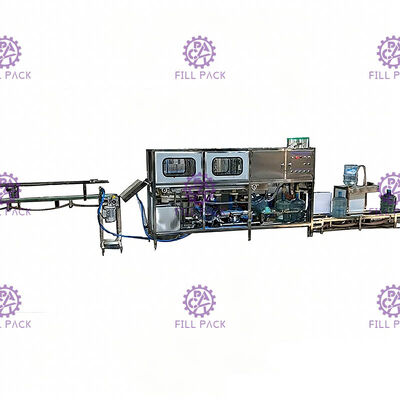 Αυτόματη σίτιση SUS 304 ανύψωσης γεμίζοντας γραμμή γαλονιού 120 BPH