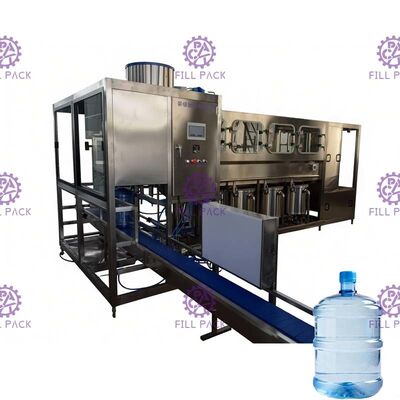 450bph αυτόματο 9.75kw μηχανή πλήρωσης 5 γαλονιού με τον έλεγχο PLC