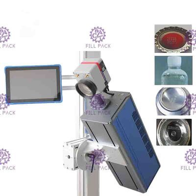 1KW air Cooled Laser Date Printing Line / Plant / Unit for Drink Bottles