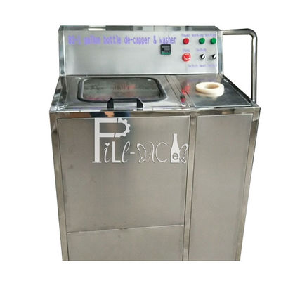 Ένας Decapping σταθμός SS304 πλυντήριο μπουκαλιών 5 γαλονιού